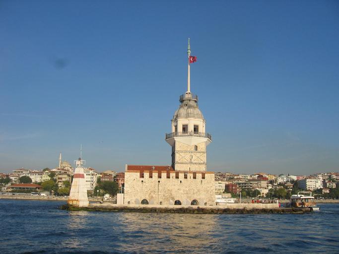 MAIDEN'S TOWER AS SEEN FROM THE BOAT